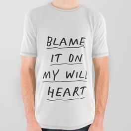 Blame it On My Wild Heart All Over Graphic Tee