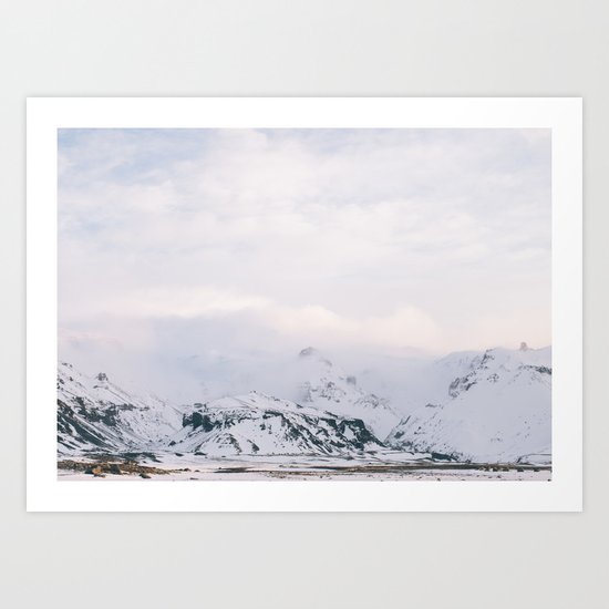 Iceland | landscape - photography - print - travel - mountains - color - photo Art Print