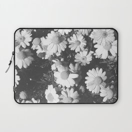 Black and White Flowers Laptop Sleeve