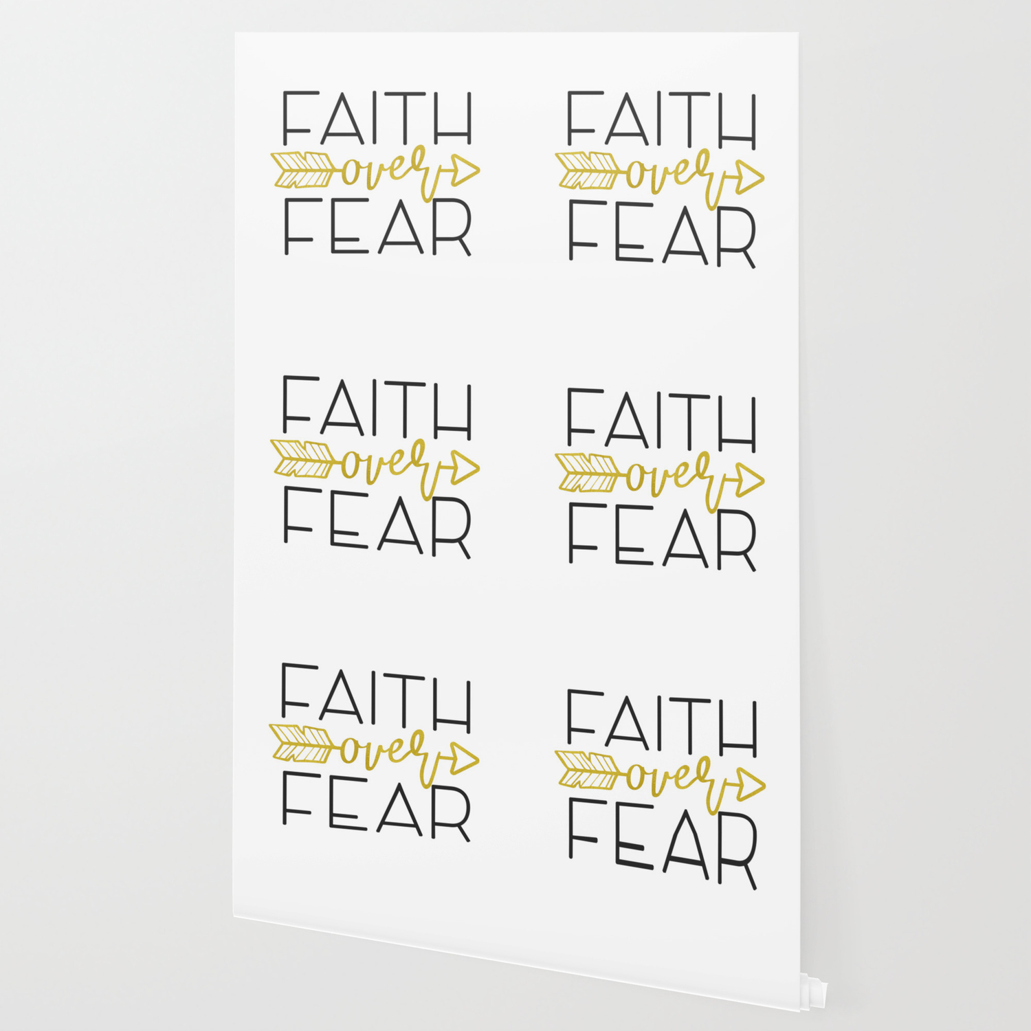 Inspirational Christian Bible Verse Product Faith Over Fear