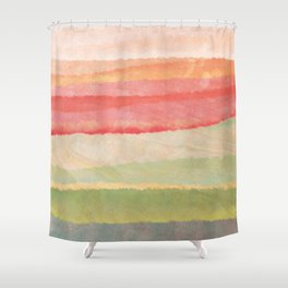 salty watercolor gradient Shower Curtain