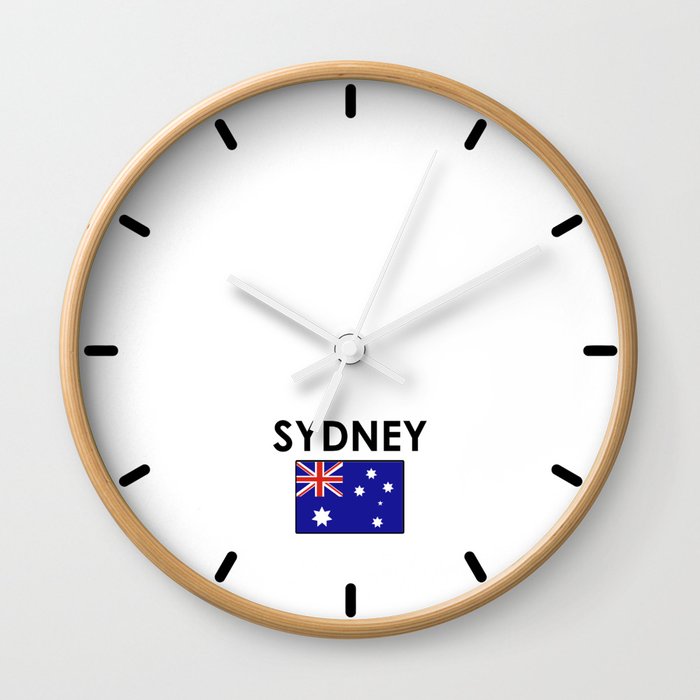 Sydney Time Zone Newsroom Wall Clock Wall Clock