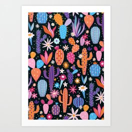 Cactus Garden  Art Print
