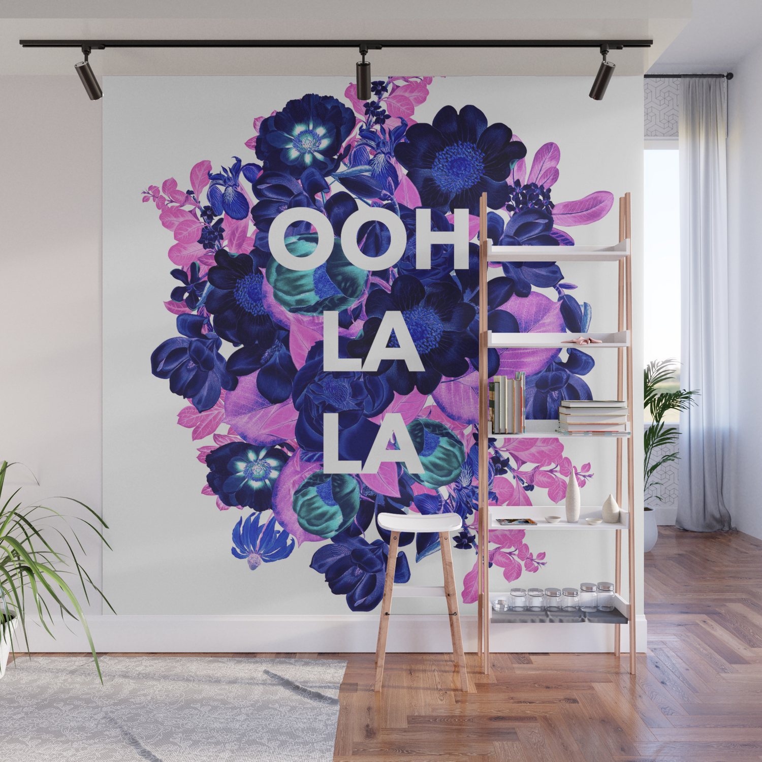 Ooh La La Floral Wall Mural By Galeswitzer Society6