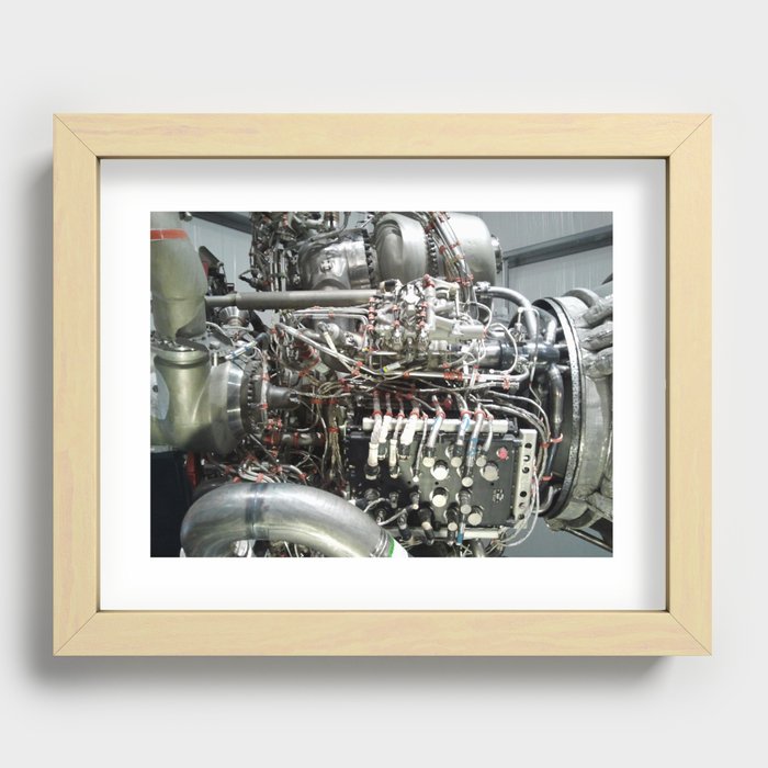 SPACE SHUTTLE ENGINE Recessed Framed Print
