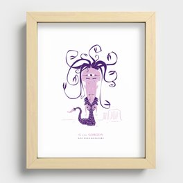 G is for Gorgon Recessed Framed Print