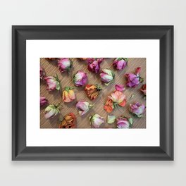 Beach Roses Framed Art Print