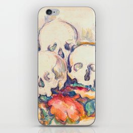 Paul Cezanne - The Three Skull Watercolor iPhone Skin