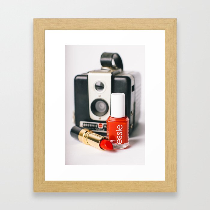 Class Comes in Red Framed Art Print