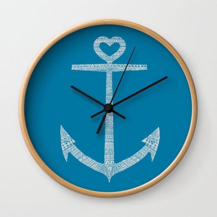 Love is the anchor Wall Clock