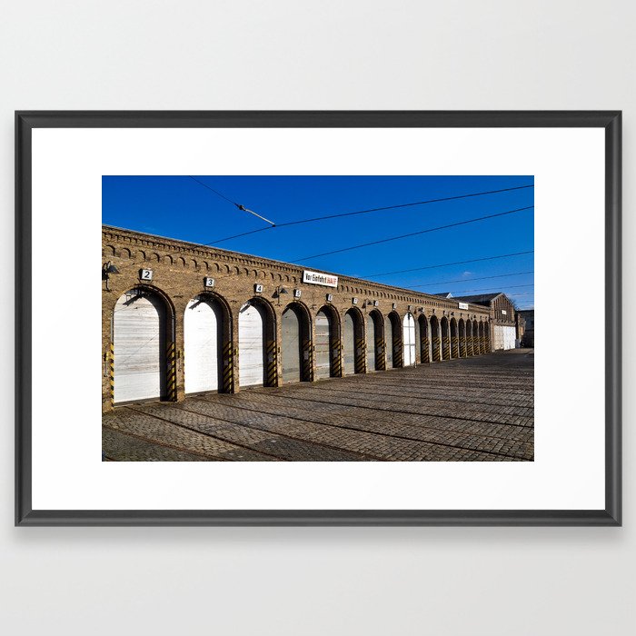 Old tram depot of Berlin Framed Art Print