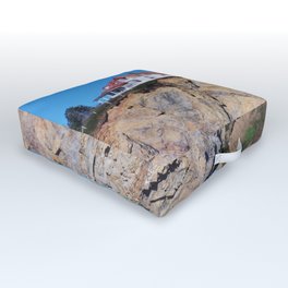 Living at the End of the World Outdoor Floor Cushion