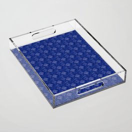 children's pattern-pantone color-solid color-blue Acrylic Tray