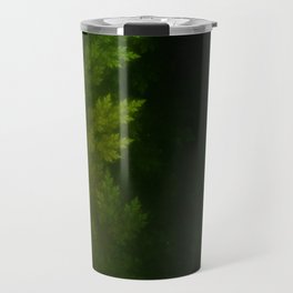 Beautiful Fractal Pines in the Misty Spring Night Travel Mug
