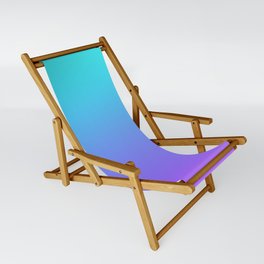 Aqua Teal to Lilac Gradient Sling Chair