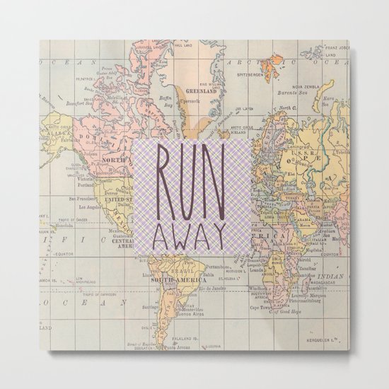 Run Away Metal Print