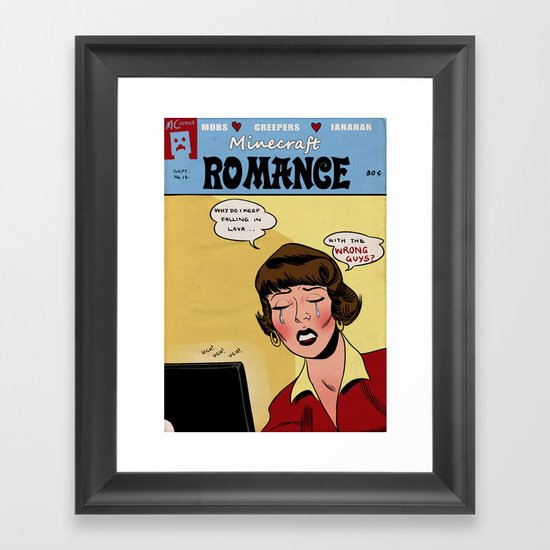 Minecraft Romance Issue #14 Framed Art Print
