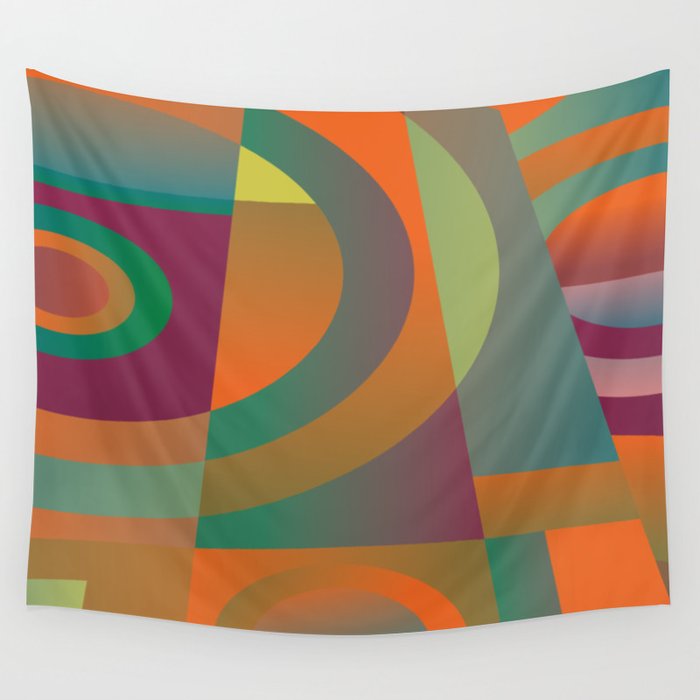 Bright retro background Wall Tapestry