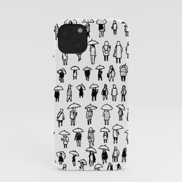 TinyPeople in the Rain iPhone Case
