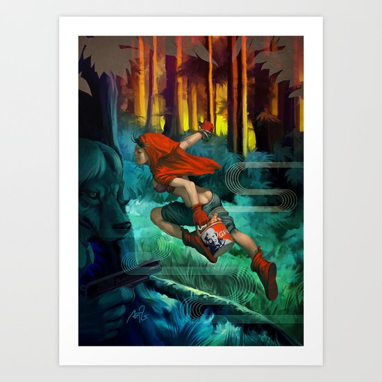 Red Hood Art Print