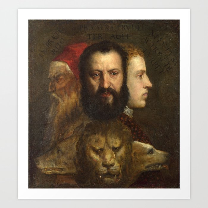 Titian - Allegory of Prudence Art Print