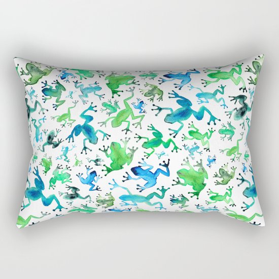 Tree Frogs Rectangular Pillow
