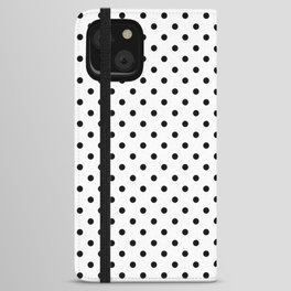 Black and White Christmas Pattern 5 iPhone Wallet Case