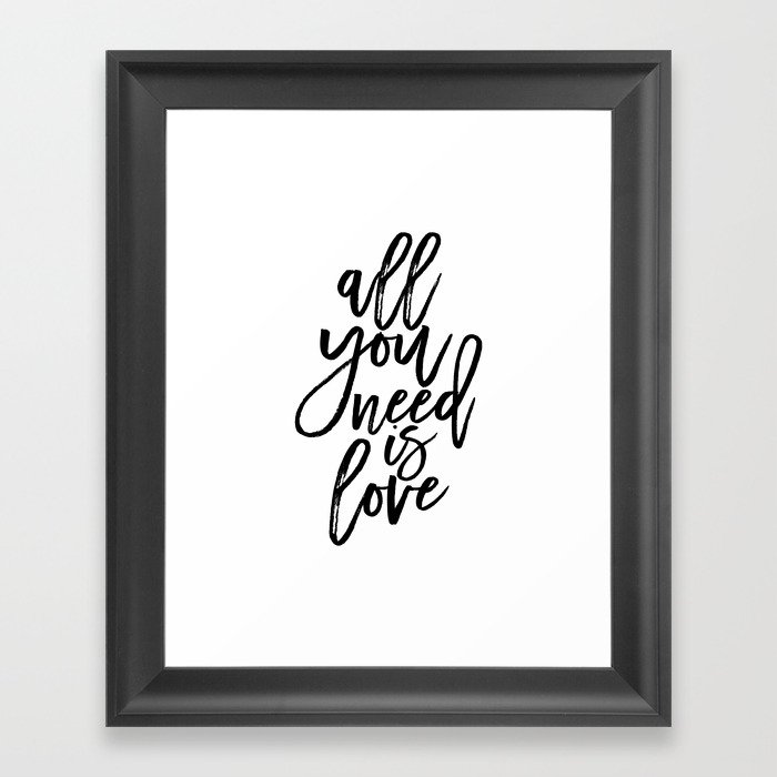 All You Need Is Love Home Decor Family Sign Love Quote Love Sign