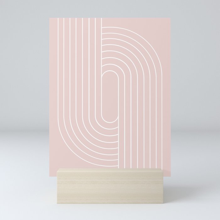 Oval Lines Abstract XXI Mini Art Print