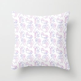 Marceline and Bubblegum Pattern Throw Pillow