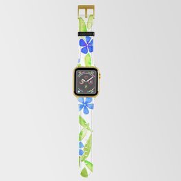 Blue Vincas Apple Watch Band