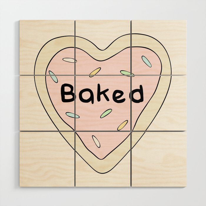 Baking Cookies Wood Wall Art