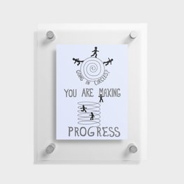 A Circular Progress Journey Floating Acrylic Print