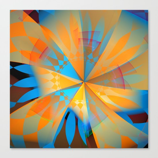 Thinking of a blue sky and the summer sun Canvas Print