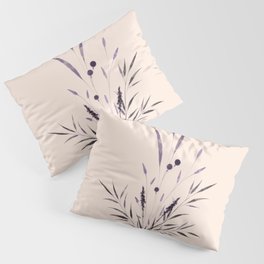 Purple Flowers Bouquet Pillow Sham