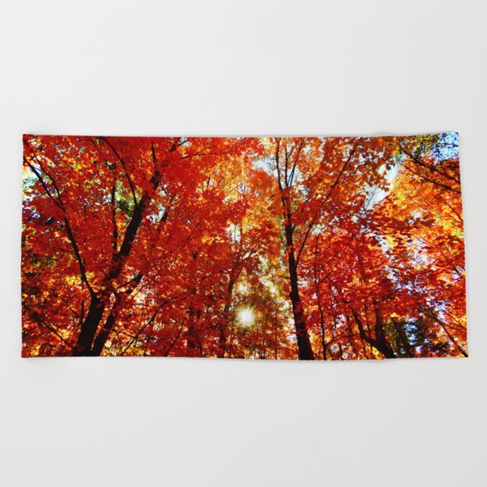Sun in the Trees Beach Towel