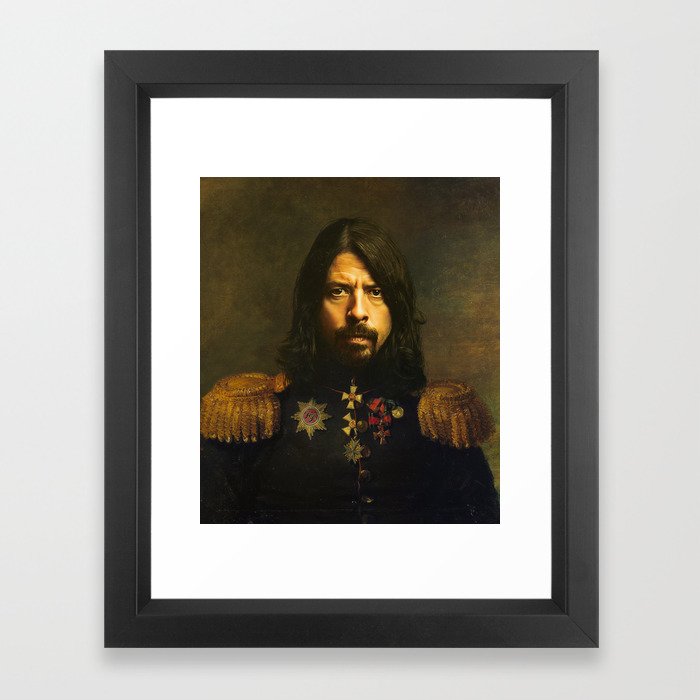 Dave Grohl - replaceface Framed Art Print