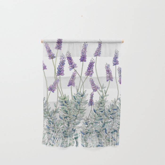 Lavender, Illustration Wall Hanging