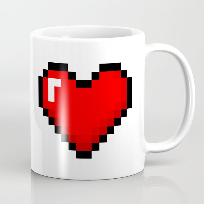 8-Bit Heart Coffee Mug