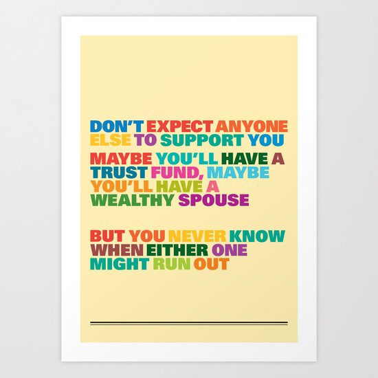 Trust Fund Art Print