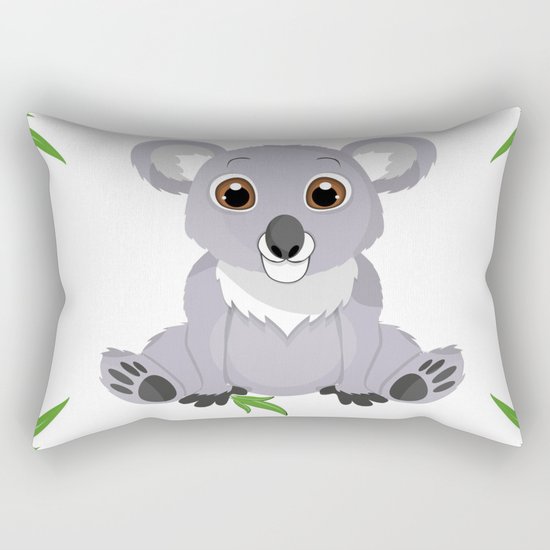 Cute Little Koala Bear Rectangular Pillow