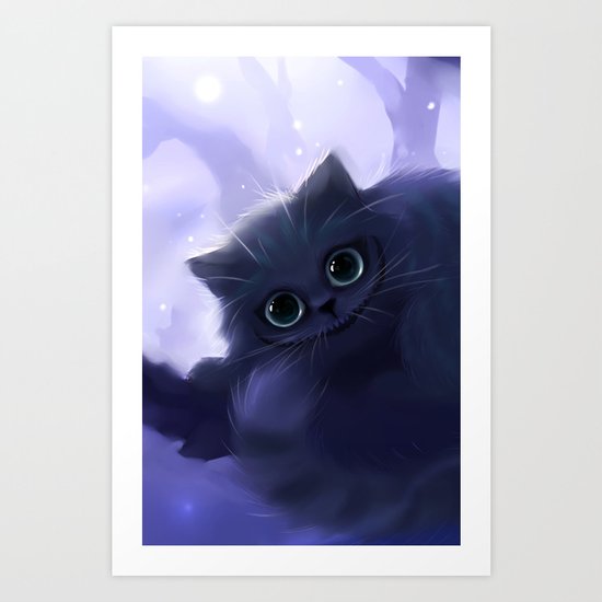 Chess Cat Art Print