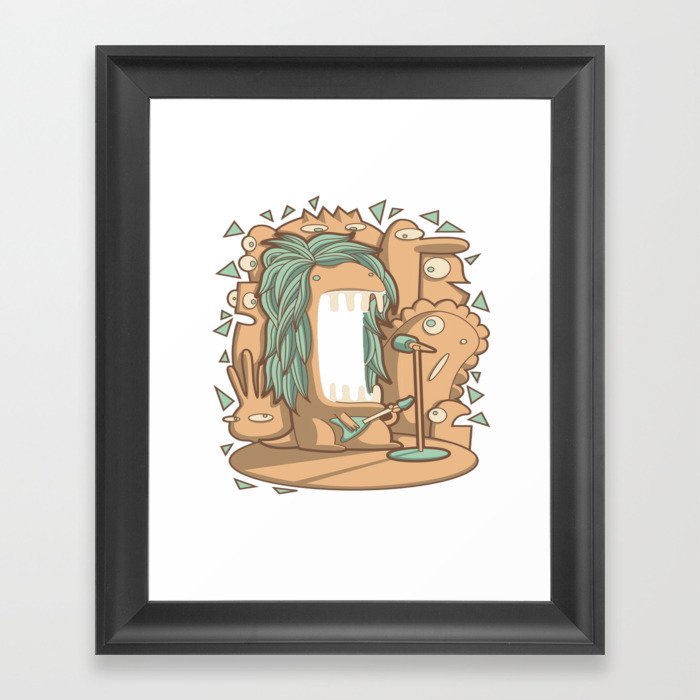 Just sing (you don't have to be sad) Framed Art Print