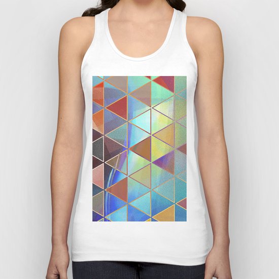 triangle wave Unisex Tank Top
