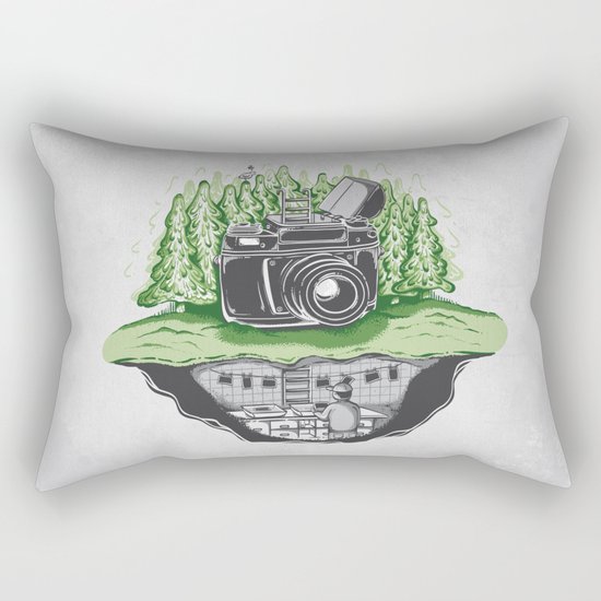 behind the scenes Rectangular Pillow