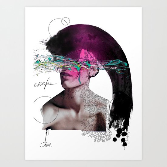 escape Art Print