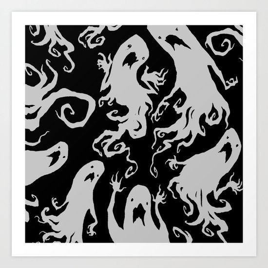Ghosts! Art Print