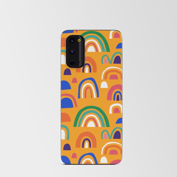 Abstract rainbow seamless pattern illustration Android Card Case