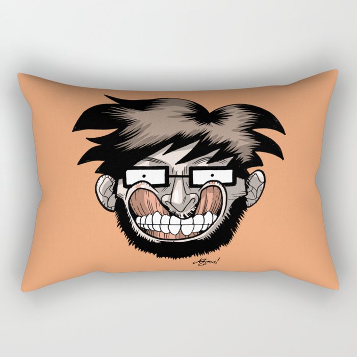 Armin's Faces - #008 - crazy Rectangular Pillow