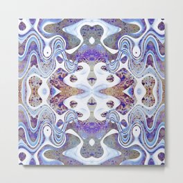 Abstract Purple, Blue and White Design 671 Metal Print | Decor, Art, Psychedelic, Purple, Design, Photoart, Contemporary, White, Pattern, Abstract 
